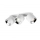 - Guayana - Matt White Recessed or Surface-mounted 3 Spotlights Trio-651000331 - Guayana - Matt White Recessed or Surface-mounted 3 Spotlights
