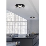 Guayana - Matt Black Recessed or Surface-mounted 3 Spotlights Guayana - Matt Black Recessed or Surface-mounted 3 Spotlights