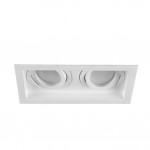 Kenai - Adjustable White Twin Recessed Downlight