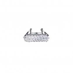 Dolomite - Chrome Recessed Downlight with Decorative Clear Glass Ø 9 cm Dolomite - Chrome Recessed Downlight with Decorative Clear Glass Ø 9 cm