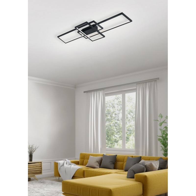 - Thiago - Anthracite RGBW Smart Ceiling Lamp with Remote Control Trio-652610342 - Thiago - Anthracite RGBW Smart Ceiling Lamp with Remote Control