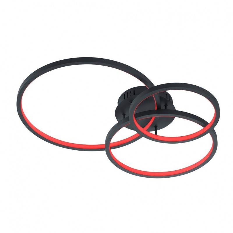 - Aaron - Anthracite RGBW Flush with Remote Control Trio-652710342 - Aaron - Anthracite RGBW Flush with Remote Control