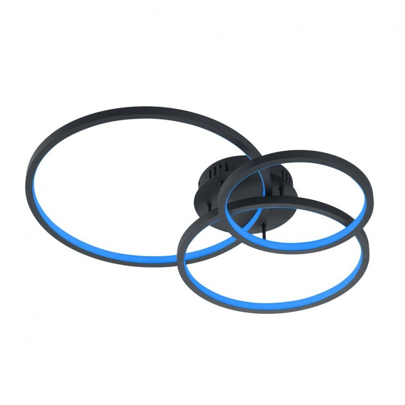 - Aaron - Anthracite RGBW Flush with Remote Control Trio-652710342 - Aaron - Anthracite RGBW Flush with Remote Control