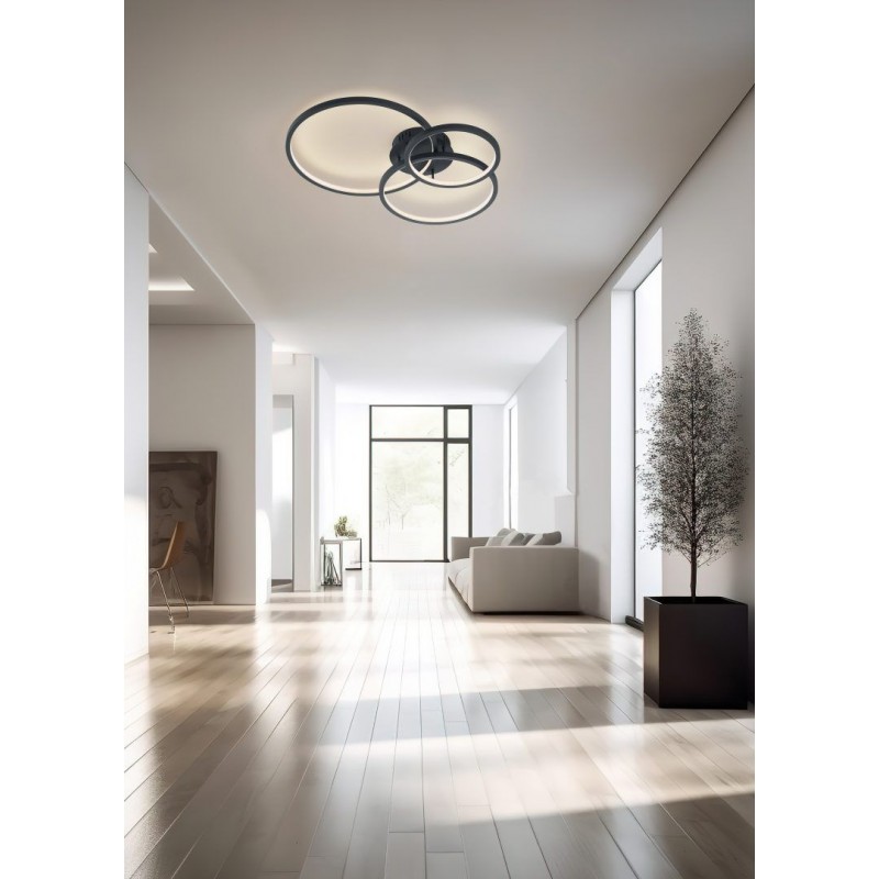 - Aaron - Anthracite RGBW Flush with Remote Control Trio-652710342 - Aaron - Anthracite RGBW Flush with Remote Control