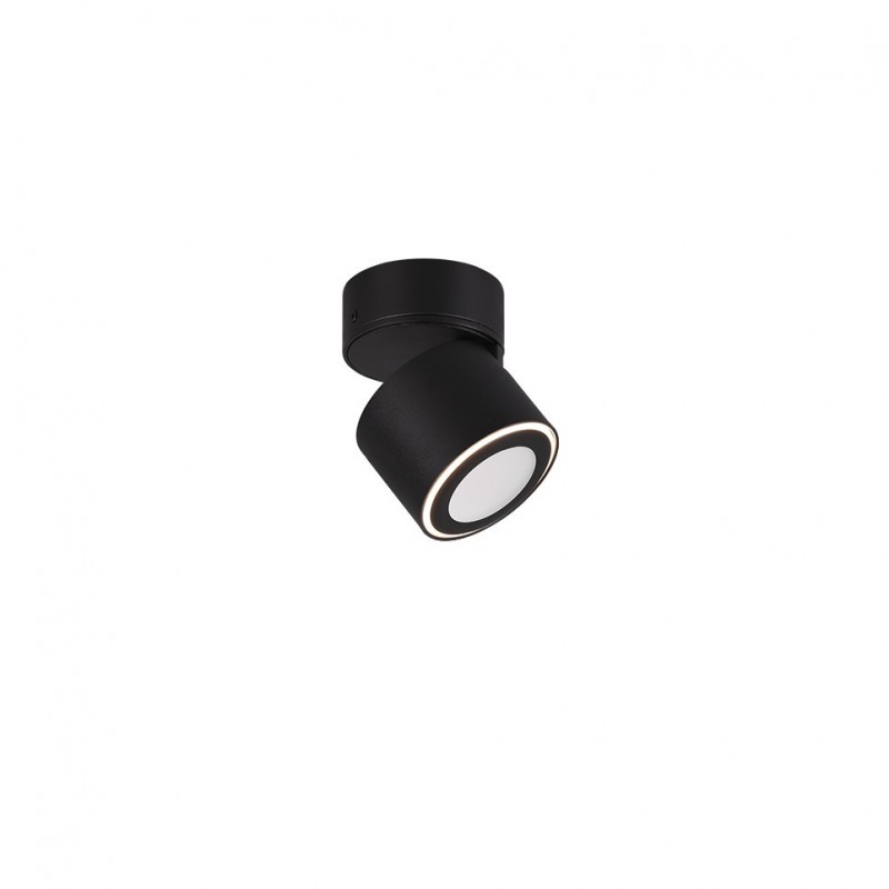 Spot & Downlights - Taurus - Matt Black Recessed or Surface-mounted LED Spotlight Trio-652910132 - Taurus - Matt Black Recessed or Surface-mounted LED Spotlight