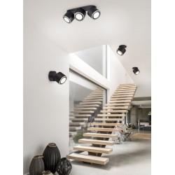 Taurus - Matt Black Recessed or Surface-mounted LED Spotlight Taurus - Matt Black Recessed or Surface-mounted LED Spotlight