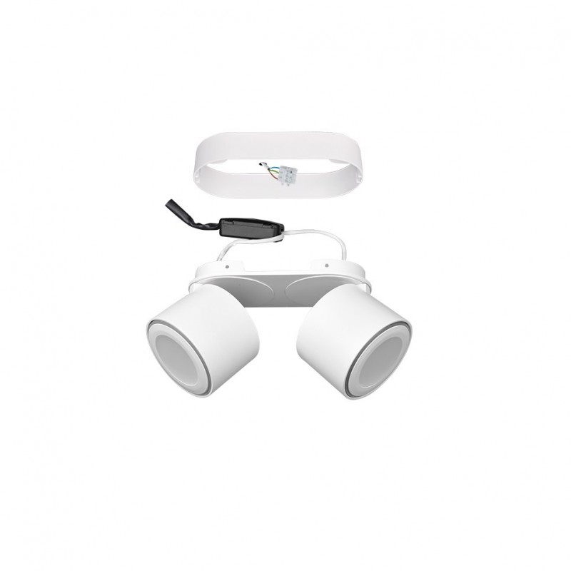 - Taurus - Matt White Recessed or Surface-mounted LED 2 Spotlights Trio-652910231 - Taurus - Matt White Recessed or Surface-mounted LED 2 Spotlights