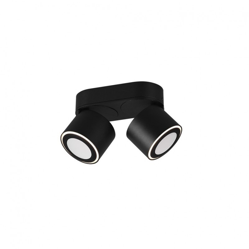 - Taurus - Matt Black Recessed or Surface-mounted LED 2 Spotlights Trio-652910232 - Taurus - Matt Black Recessed or Surface-mounted LED 2 Spotlights