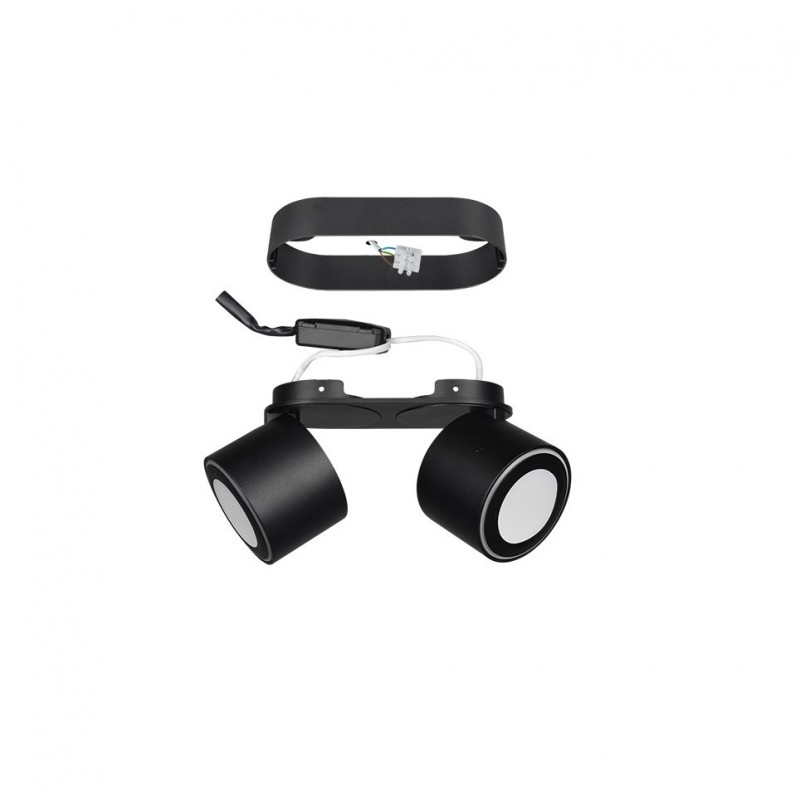 - Taurus - Matt Black Recessed or Surface-mounted LED 2 Spotlights Trio-652910232 - Taurus - Matt Black Recessed or Surface-mounted LED 2 Spotlights