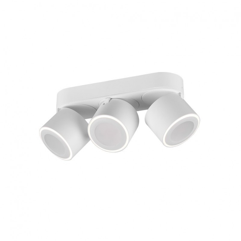 - Taurus - Matt White Recessed or Surface-mounted LED 3 Spotlights Trio-652910331 - Taurus - Matt White Recessed or Surface-mounted LED 3 Spotlights
