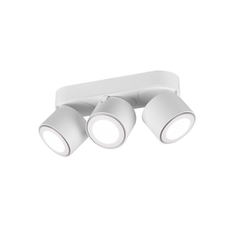 - Taurus - Matt White Recessed or Surface-mounted LED 3 Spotlights Trio-652910331 - Taurus - Matt White Recessed or Surface-mounted LED 3 Spotlights