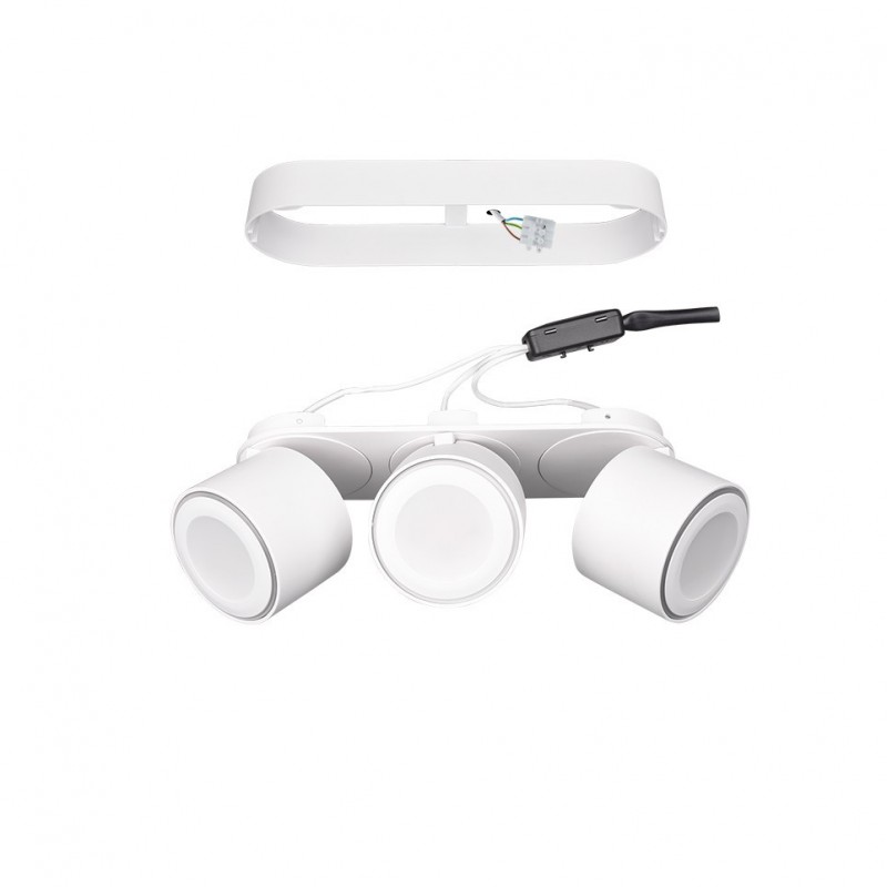 - Taurus - Matt White Recessed or Surface-mounted LED 3 Spotlights Trio-652910331 - Taurus - Matt White Recessed or Surface-mounted LED 3 Spotlights
