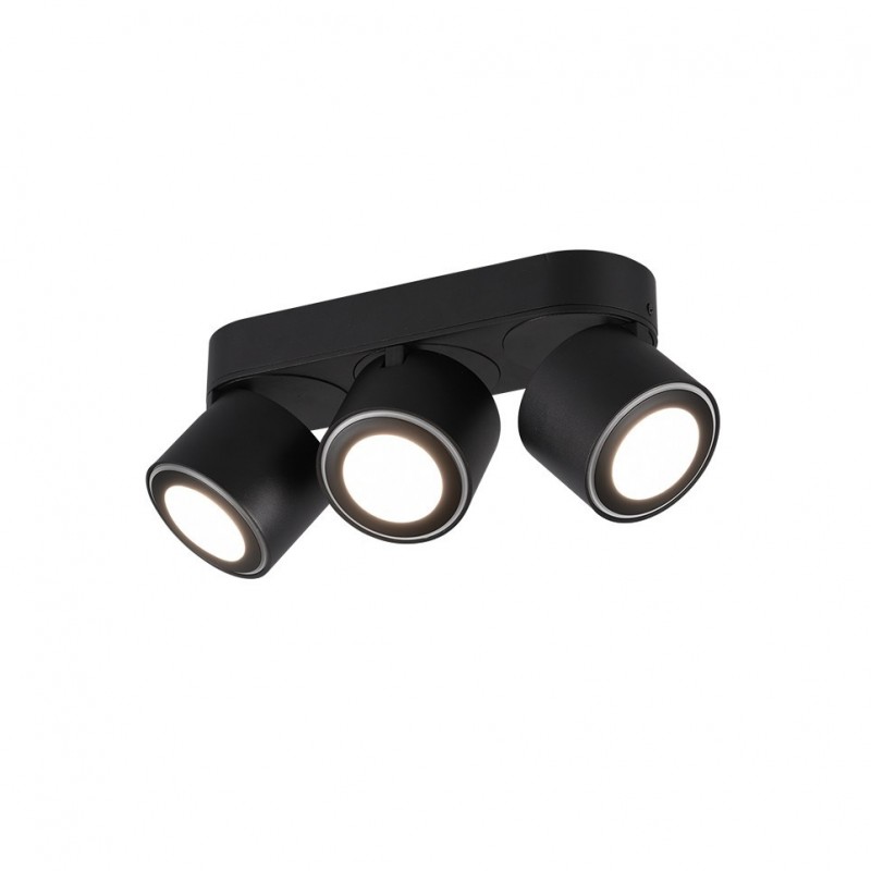 - Taurus - Matt Black Recessed or Surface-mounted LED 3 Spotlights Trio-652910332 - Taurus - Matt Black Recessed or Surface-mounted LED 3 Spotlights