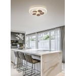 Mandala - Light Grey & Gold CCT Ceiling Lamp with Remote Control