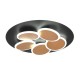 Trio-653210680 - Mandala - Black & Gold CCT Ceiling Lamp with Remote Control