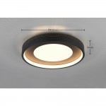 Solea - Matt Black LED Flush