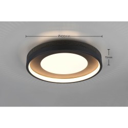 Solea - Matt Black LED Flush
