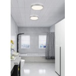 Clarimo - Matt Grey LED Flush IP44
