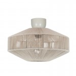 Svea - Beige Ceiling Lamp with Fawn Cotton Shade Svea - Beige Ceiling Lamp with Fawn Cotton Shade