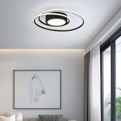 Yava - Matt Black CCT Flush with Remote Control Yava - Matt Black CCT Flush with Remote Control