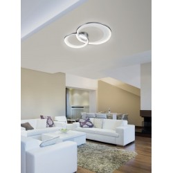 Granada - Chrome & White LED Flush 59 cm Granada - Chrome & White LED Flush 59 cm