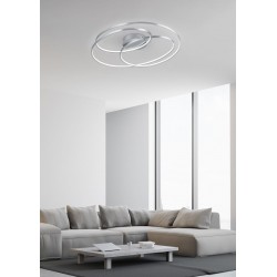 Gale - Matt Nickel LED Ceiling Lamp ∅ 60 cm Gale - Matt Nickel LED Ceiling Lamp ∅ 60 cm