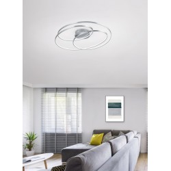 Gale - Matt Nickel LED Ceiling Lamp ∅ 80 cm Gale - Matt Nickel LED Ceiling Lamp ∅ 80 cm