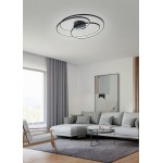 Gale - Matt Black LED Ceiling Lamp ∅ 80 cm Gale - Matt Black LED Ceiling Lamp ∅ 80 cm