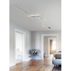 Indira - Matt Nickel LED Ceiling Lamp Indira - Matt Nickel LED Ceiling Lamp