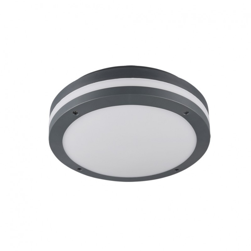 - Piave - Anthracite LED Ceiling Lamp with Motion Sensor Ø 30 cm Trio-676960142 - Piave - Anthracite LED Ceiling Lamp with Motion Sensor Ø 30 cm