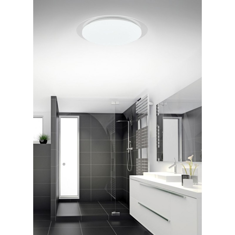 Trio-680214800 - Frodeno - Bathroom RGBW Flush with Starry Sky Effect Ø 48 cm