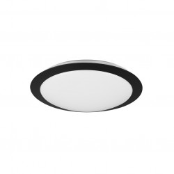 Umberto - Bathroom Black LED Flush Ø 29 cm