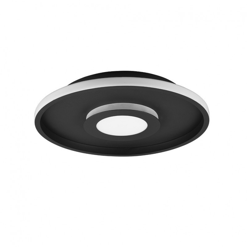 Trio-680819332 - Ascari - Bathroom Black LED Flush Ø 40 cm