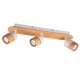 - Aruni - Wooden & Matt White 3 Spotlights Trio-801100331 - Aruni - Wooden & Matt White 3 Spotlights