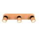 - Aruni - Wooden & Matt Black 3 Spotlights Trio-801100332 - Aruni - Wooden & Matt Black 3 Spotlights