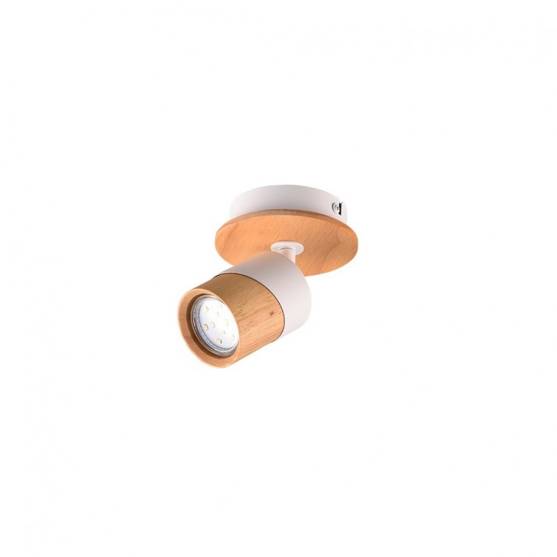 - Aruni - Wooden & Matt White Spotlight Trio-801170131 - Aruni - Wooden & Matt White Spotlight