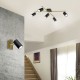 - Marley - Matt Black & Gold Spot Light Trio-802400180 - Marley - Matt Black & Gold Spot Light