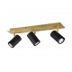 - Marley - Matt Black & Gold 3 Spotlights Trio-802400380 - Marley - Matt Black & Gold 3 Spotlights