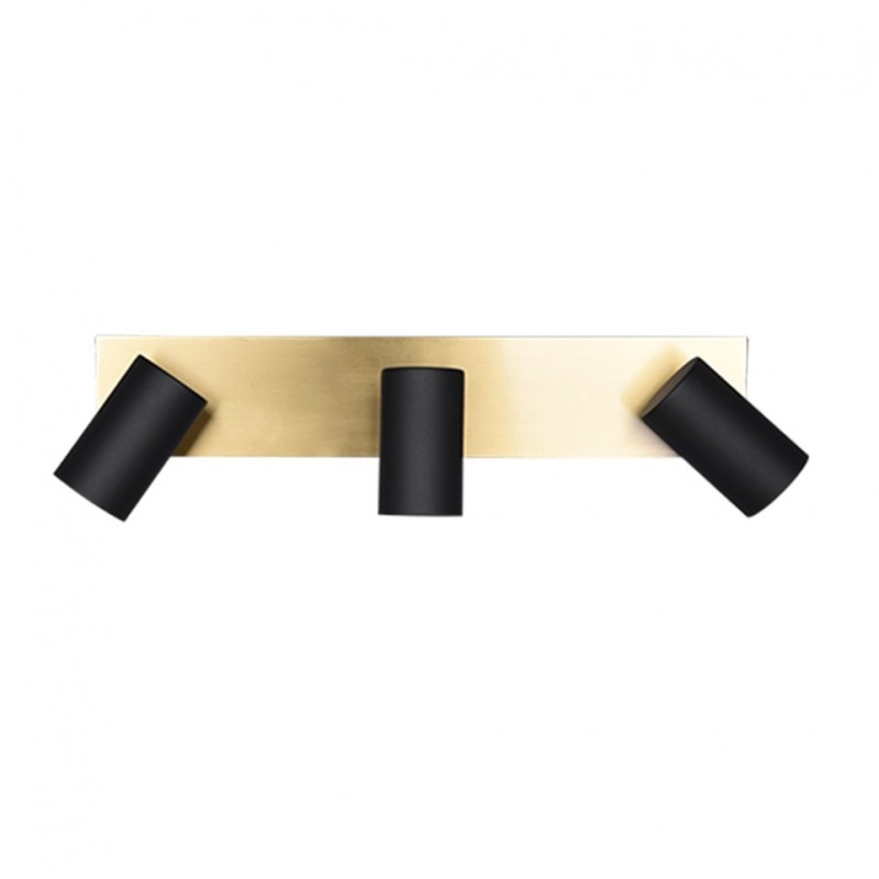 - Marley - Matt Black & Gold 3 Spotlights Trio-802400380 - Marley - Matt Black & Gold 3 Spotlights