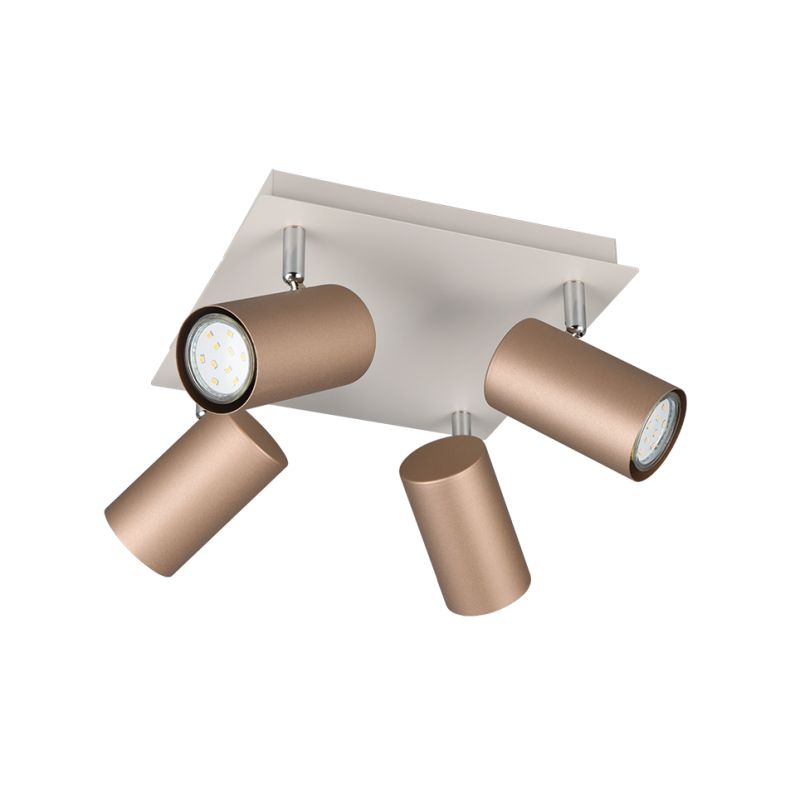 Trio-802430465 - Marley - Warm Grey & Coffee 4 Spotlights