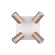 Trio-802430465 - Marley - Warm Grey & Coffee 4 Spotlights