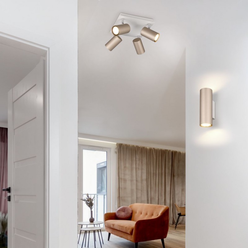 Trio-802430465 - Marley - Warm Grey & Coffee 4 Spotlights