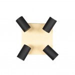Marley - Matt Black & Gold 4 Spotlights Marley - Matt Black & Gold 4 Spotlights