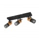 Trio-804300332 - Tosh - Black 3 Spotlights with Wooden Details