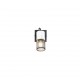 Trio-804370134 - Tosh - Black Single Spotlight with White Wooden Details