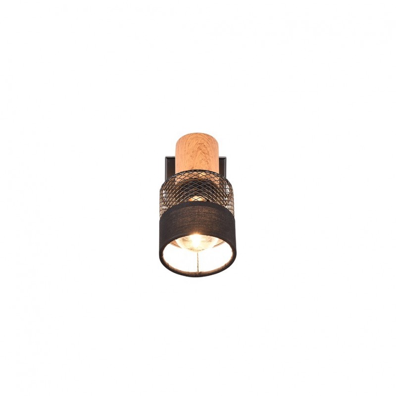 - Nandini - Black & Wooden Spotlight Trio-811700132 - Nandini - Black & Wooden Spotlight