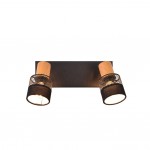 Nandini - Black & Wooden 2 Spotlights Nandini - Black & Wooden 2 Spotlights