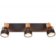 - Nandini - Black & Wooden 3 Spotlights Trio-811700332 - Nandini - Black & Wooden 3 Spotlights