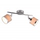 Spot & Downlights - Arosa - Chrome 2 Spotlights with Grey Shades Trio-812100206 - Arosa - Chrome 2 Spotlights with Grey Shades