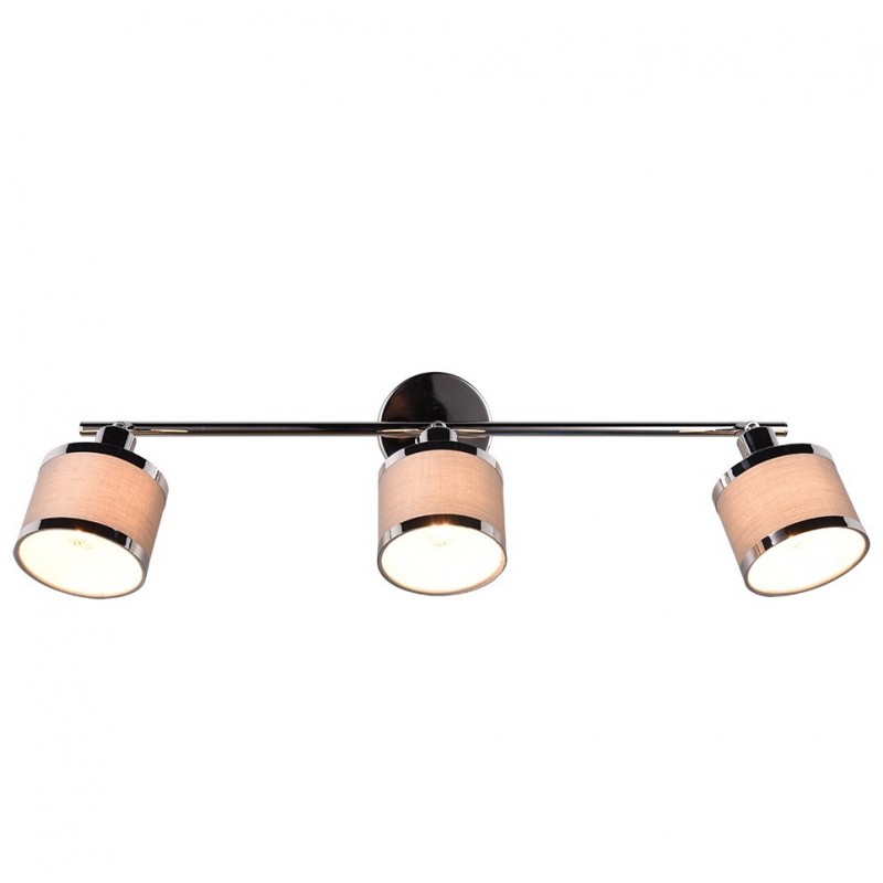- Arosa - Chrome 3 Spotlights with Grey Shades Trio-812100306 - Arosa - Chrome 3 Spotlights with Grey Shades